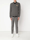 Comme Des Garçons Play embroidered heart jumper