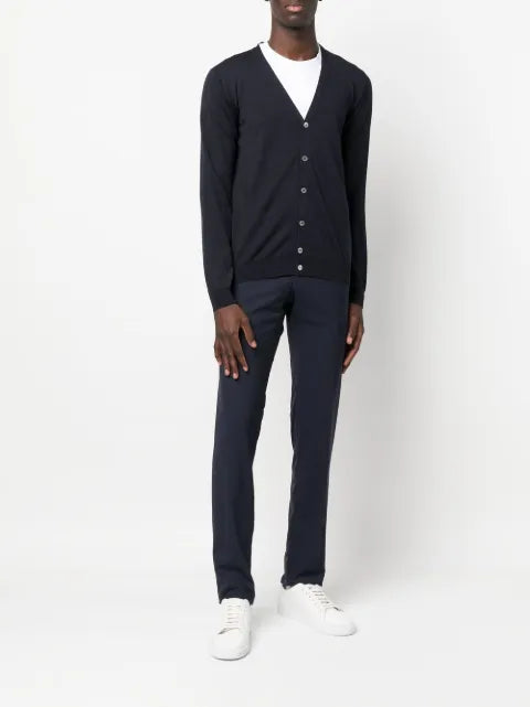 Zanone buttoned virgin-wool blend cardigan