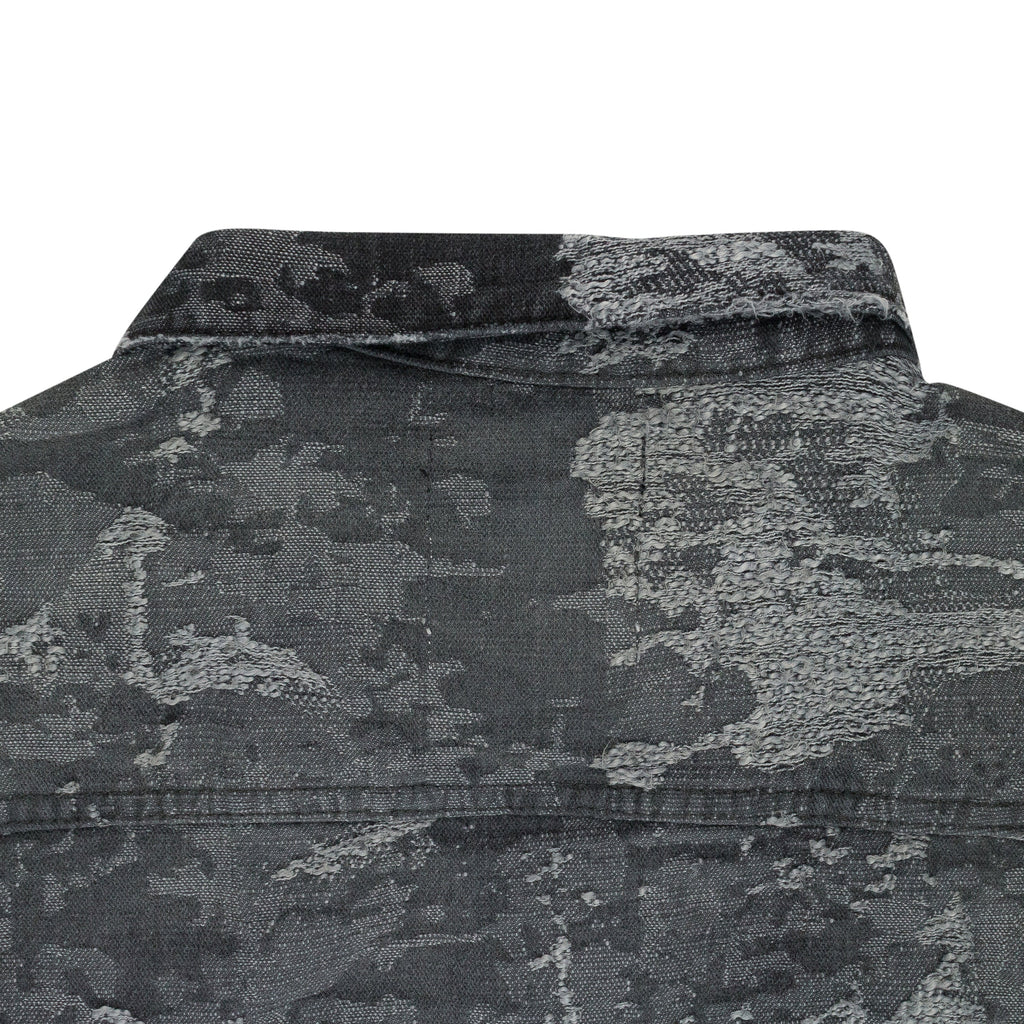 JACQUARD JACKET BLACK DENIM JACKETS