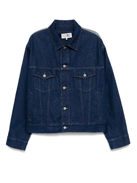 MM6 Maison Margiela patched denim jacket