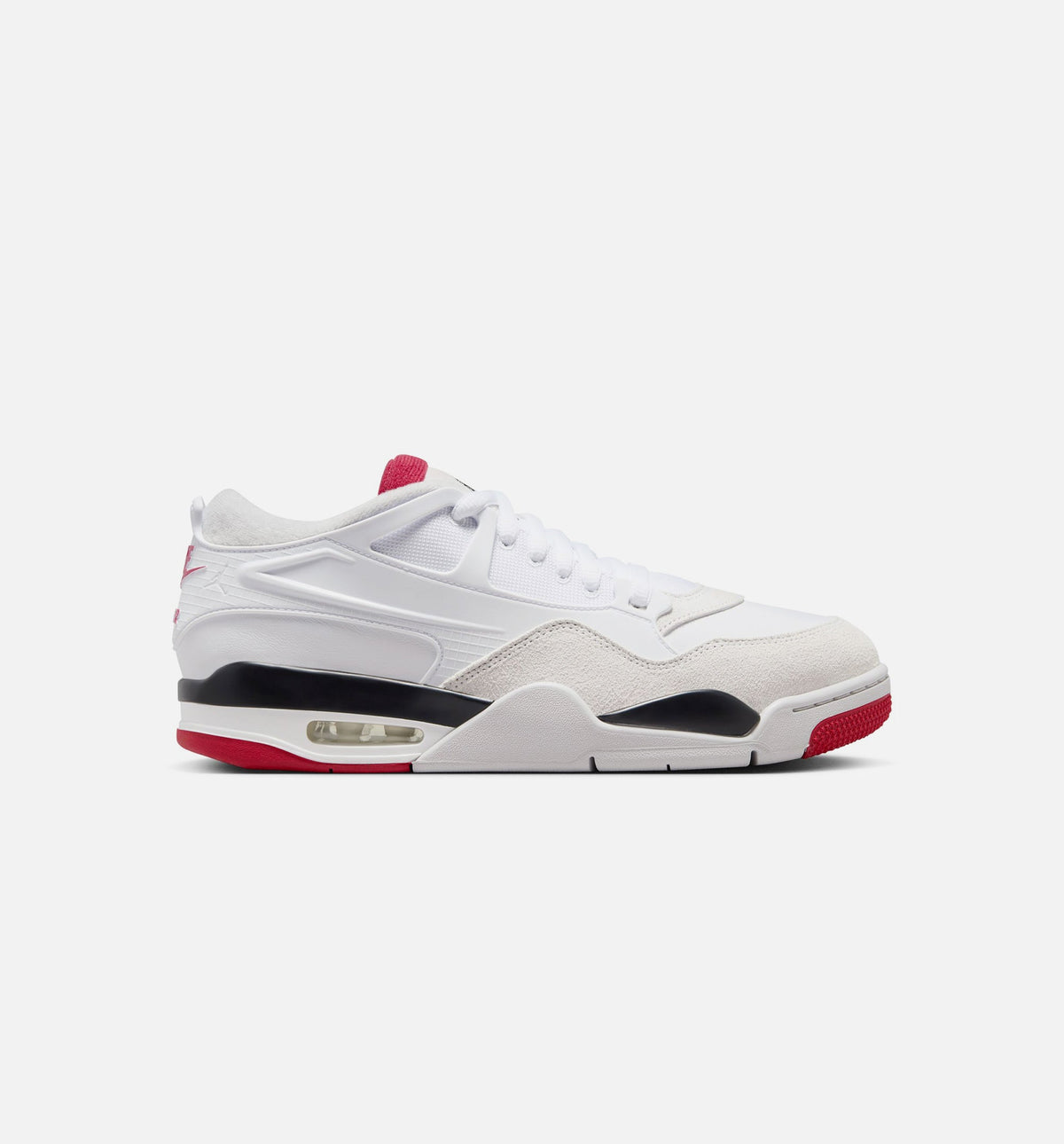 Air Jordan 4 RM Men's Lifestyle Shoes - White / Black / Neutral Grey / Varsity Red