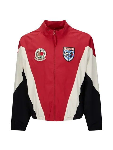 FOUND logo-print zip-up jacket
