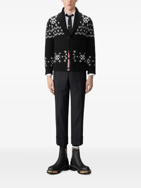 Thom Browne Icelandic Fair Isle cashmere cardigan