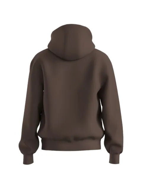HUGO cotton Terry zip-up hoodie eith logo print