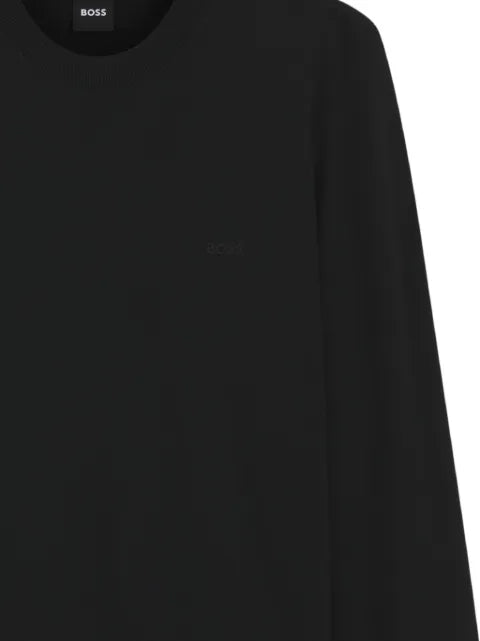 BOSS merino-wool sweater with logo embroidery