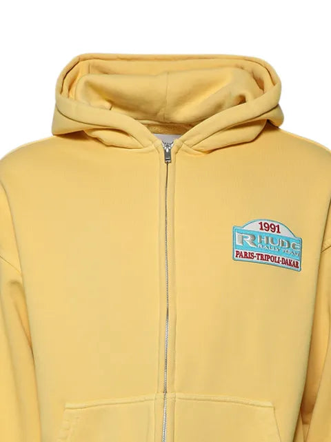 RHUDE Tripoli Rally Team zip-up hoodie