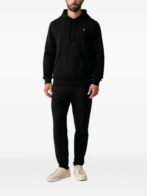 Trussardi logo-embroidered drawstring hoodie