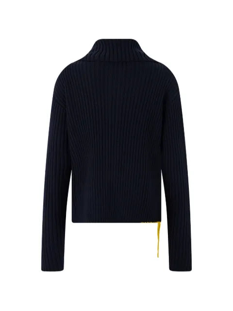 FENDI ribbed-knit zip-up cardigan