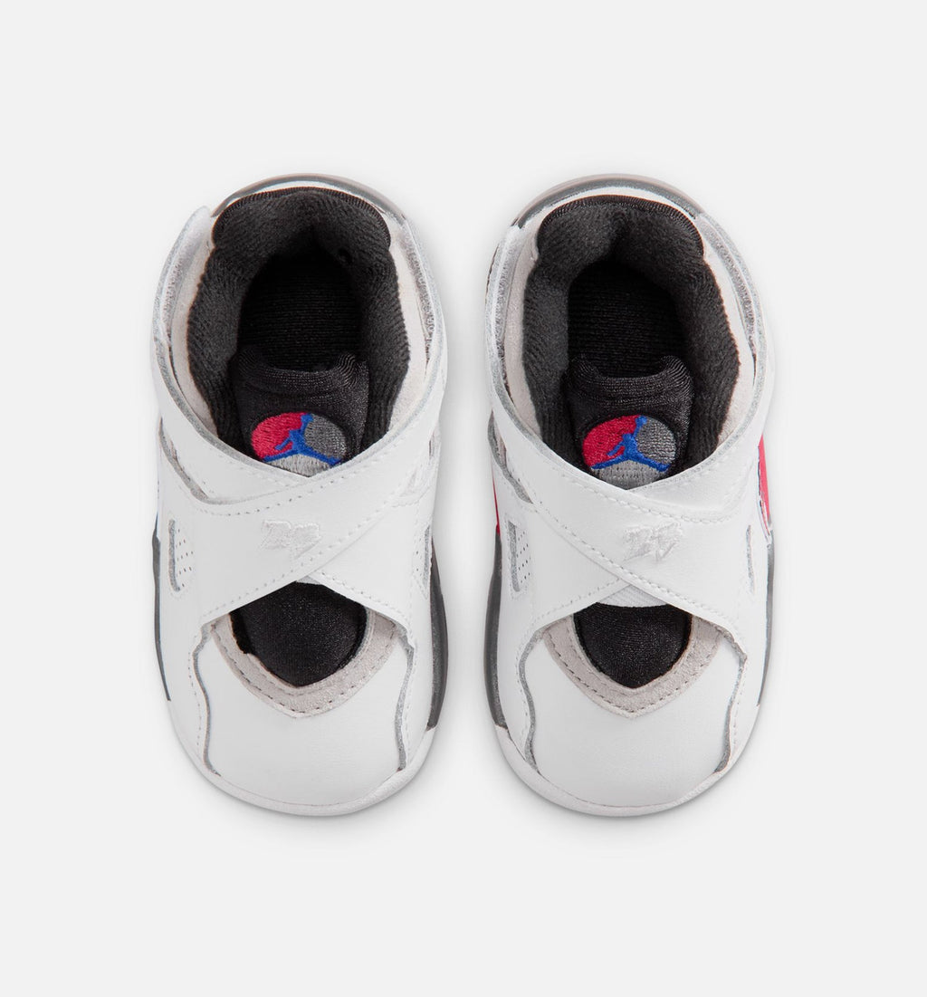 Air Jordan 8 Retro White And True Red Infant/Toddler Lifestyle Shoe - White/Black/True Red