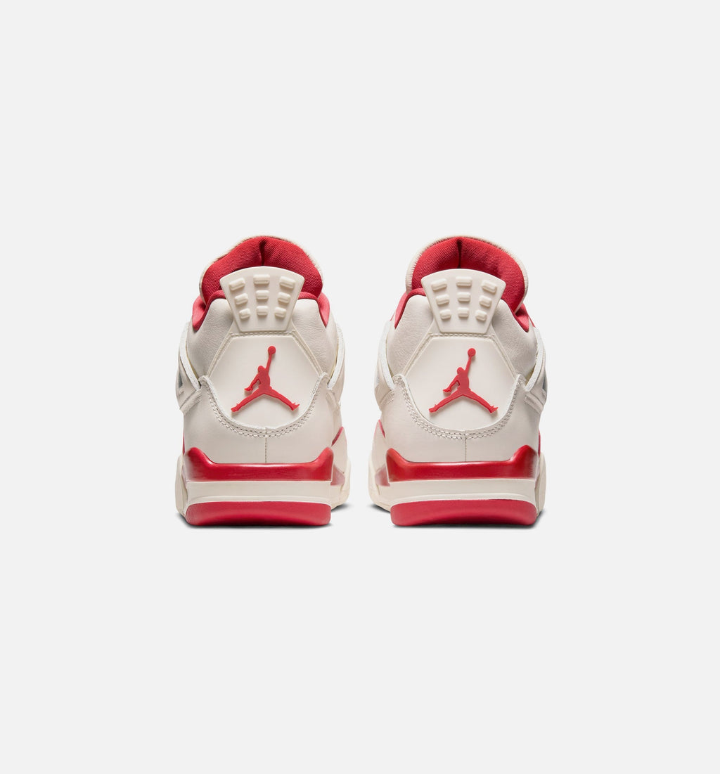Air Jordan 4 Retro Valentine's Day Women's Lifestyle Shoe - Pale Ivory/Sierra Red/Tough Red