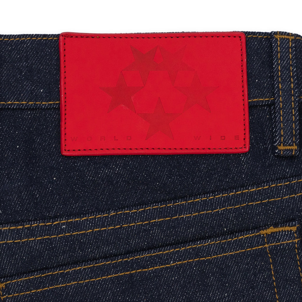 Indigo Indigo V3 LOGO DENIM SHORTS