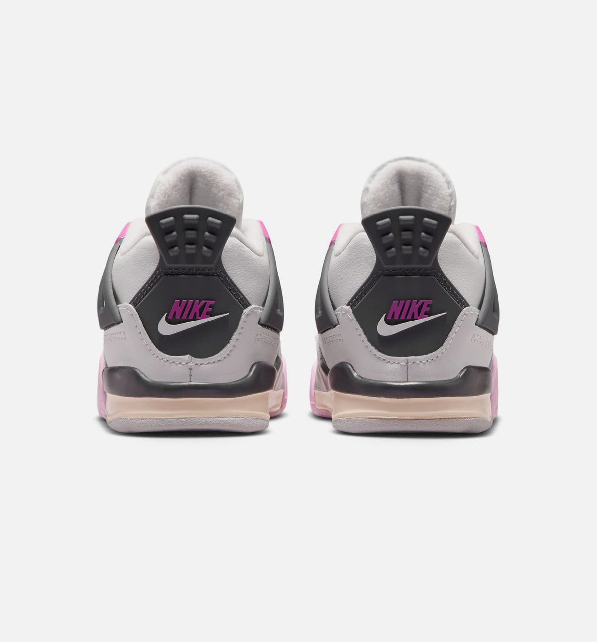 Air Jordan 4 Retro Comic Baby & Toddler Sneakers - White / Pink / Smoke Grey
