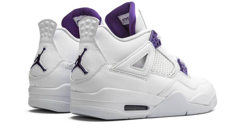 Air Jordan 4 Retro 'Metallic Pack' – Purple – Rare Shimmer Purple & White AJ4 with Metallic Gold Accents