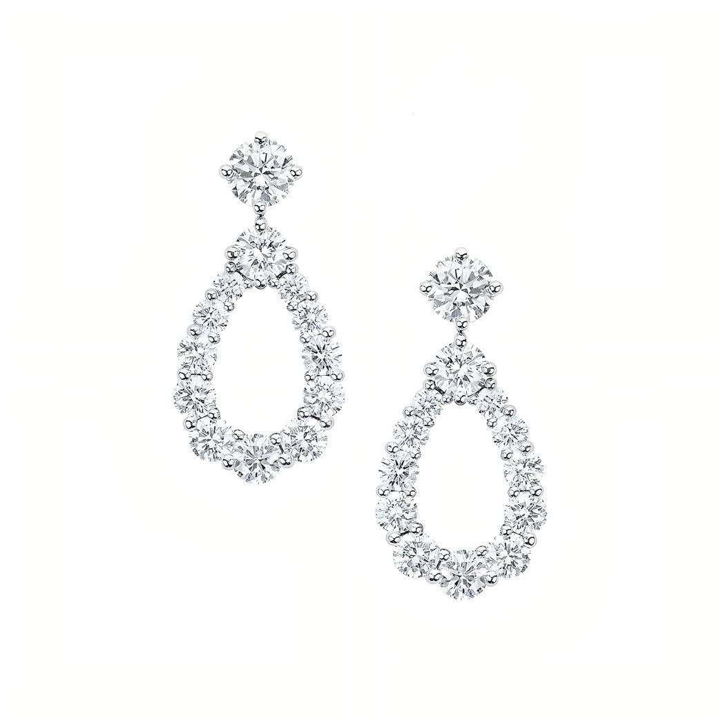 Harry Winston Style Lock Cubic Zirconia Necklace