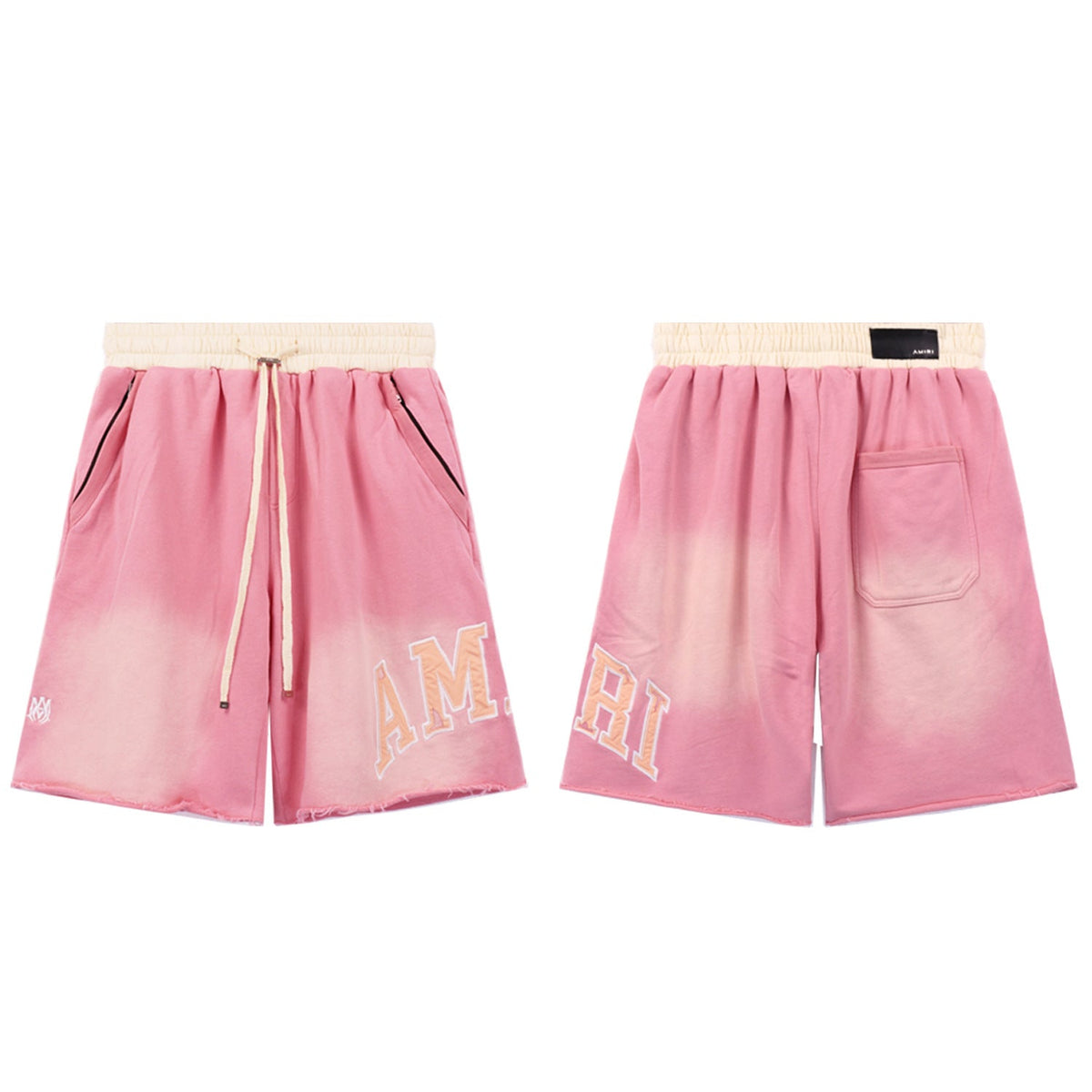 Amiri Gradient Letter Patch Relaxed-Fit Shorts Unisex