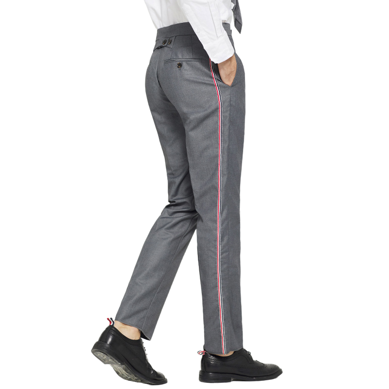 Thom Browne Style Single-Side Side-Stripe suit pants