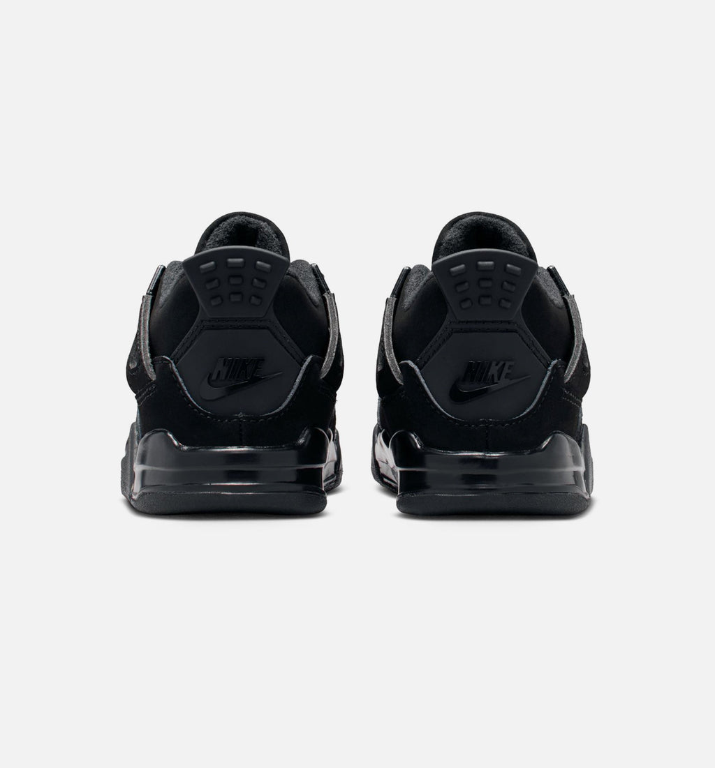 Air Jordan 4 Retro Black Cat Infant & Toddler Lifestyle Shoes - Black/Light Graphite
