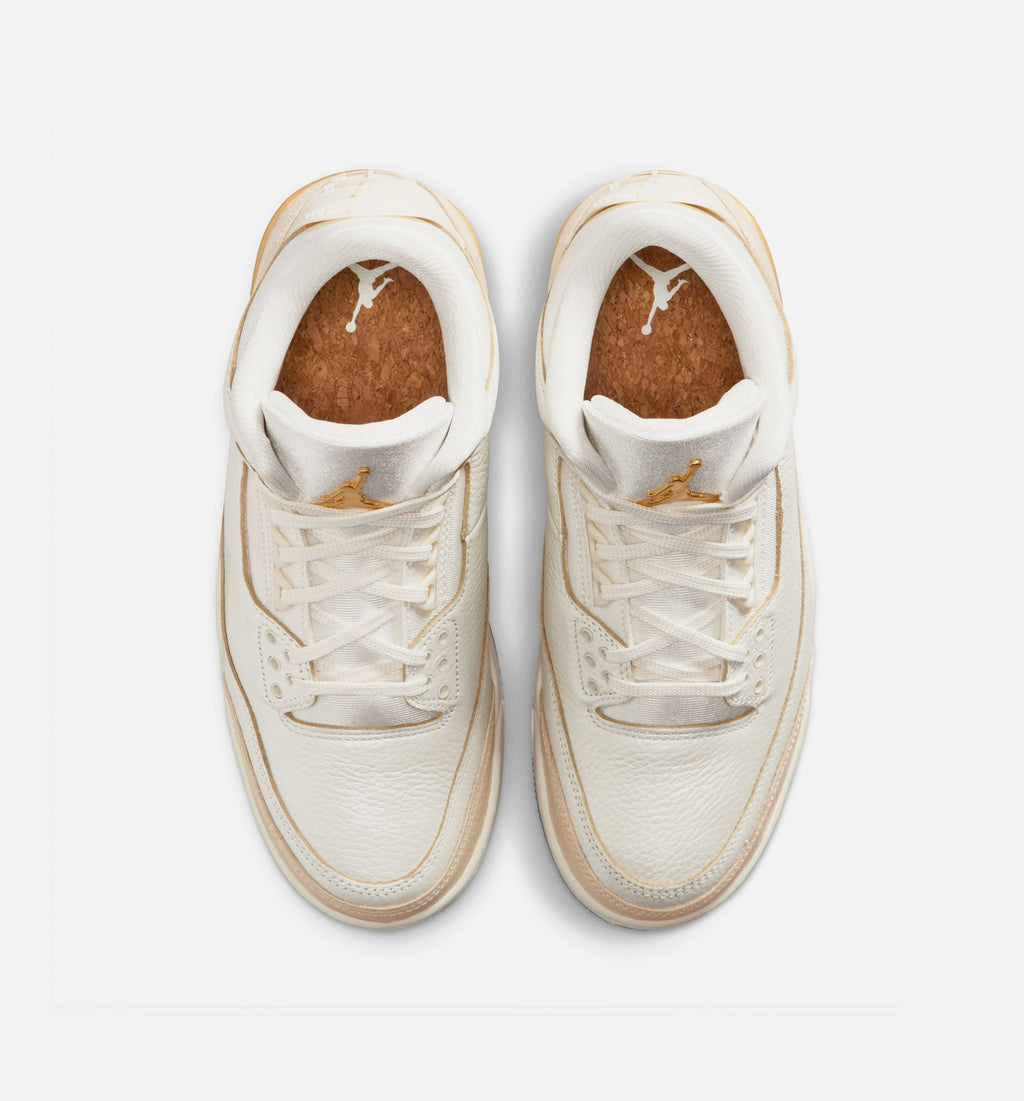Air Jordan 3 Retro Sail and Pale Ivory - Women's Lifestyle Shoe (Sail/Team Gold/Pale Ivory/Metallic Gold/Ice)
