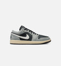 Air Jordan 1 Low SE Men's Sneakers - Light Smoke Grey / White / Black