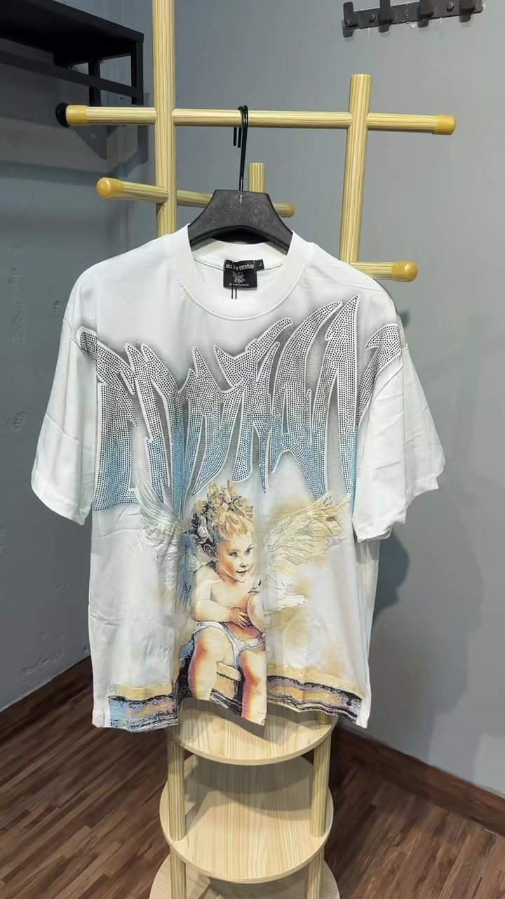 MIXED EMOTION Dove Angel Graphic Short-Sleeve T-Shirt