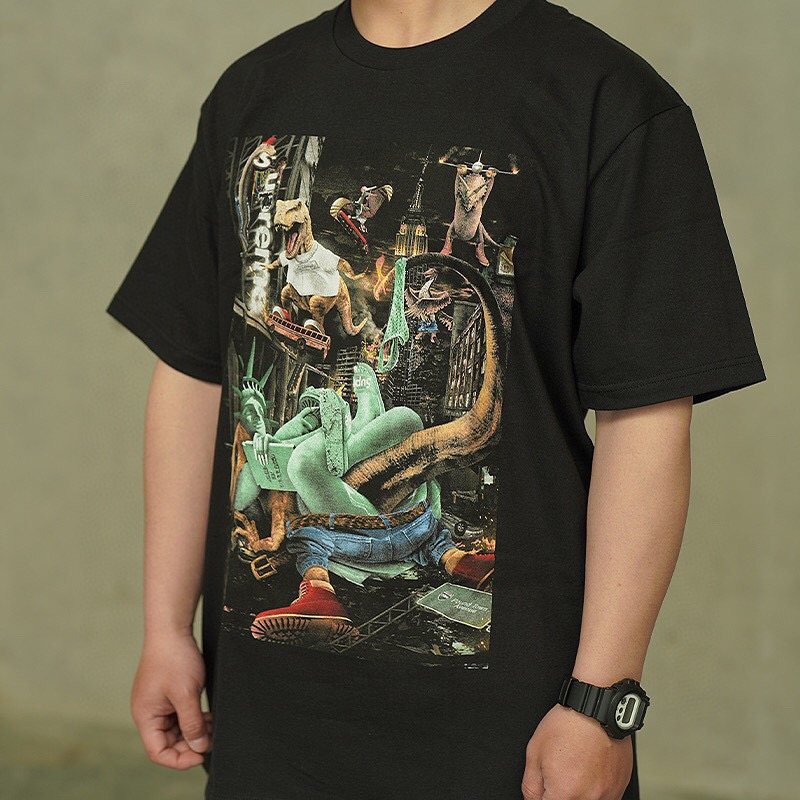 Supreme T-Rex Statue Graphic Short-Sleeve T-Shirt