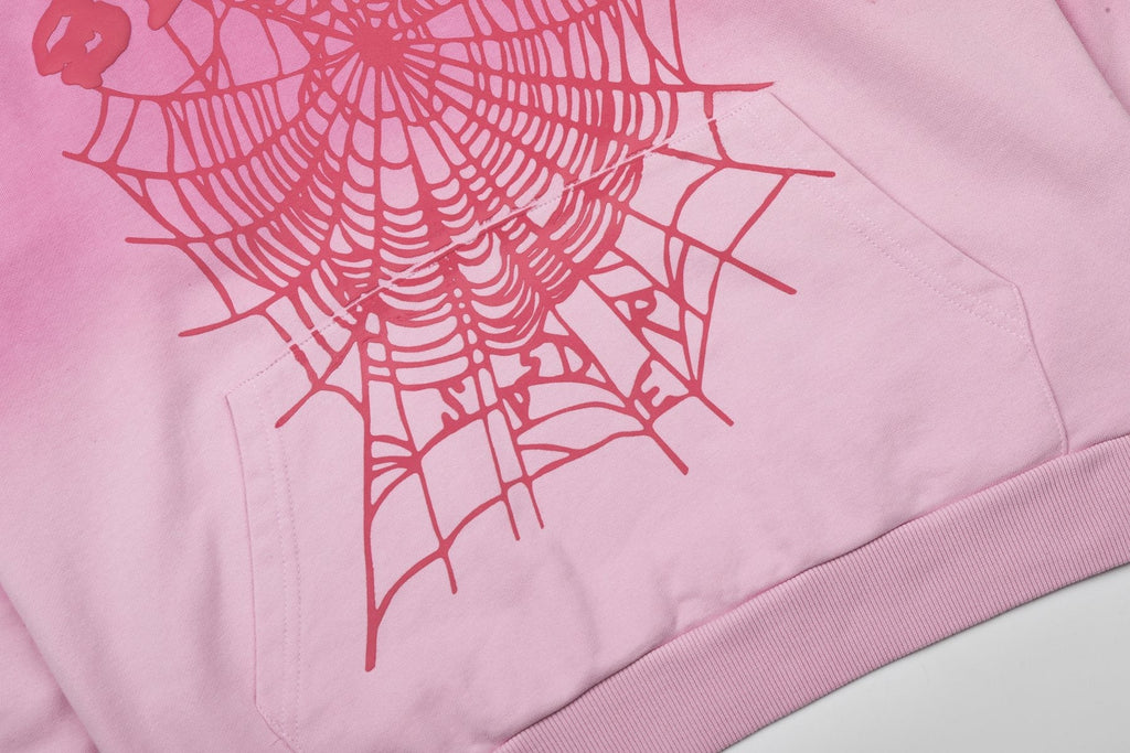 Sp5der Gradient Spider-Web Hoodie & Sweatpants Set