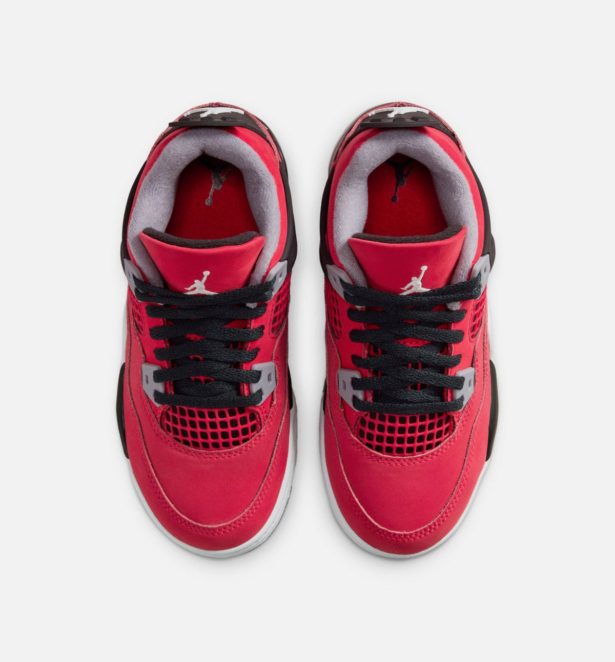 Air Jordan 4 Retro Toro Bravo Preschool Lifestyle Shoes - Fire Red/White/Black/Cement Grey
