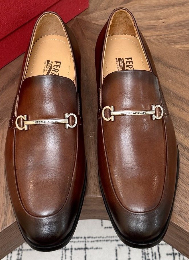 Salvatore Ferragamo Men's Brown Bit Loafers