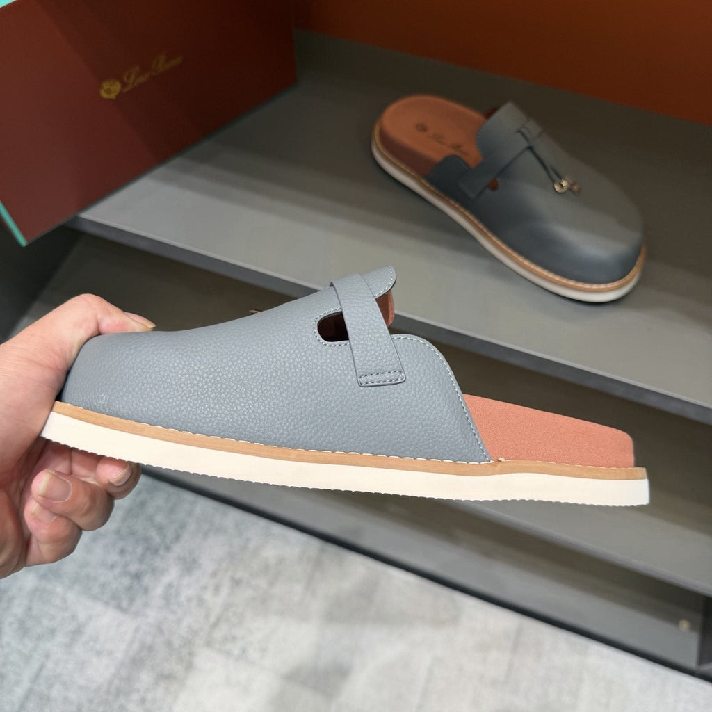 Textured Tassel Mule Loafers