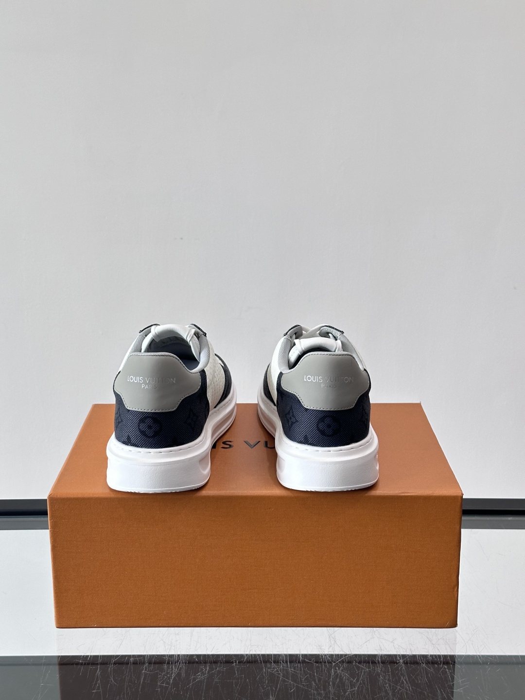 Louis Vuitton Men's Monogram Panel Low-Top Sneakers - Padded Collar