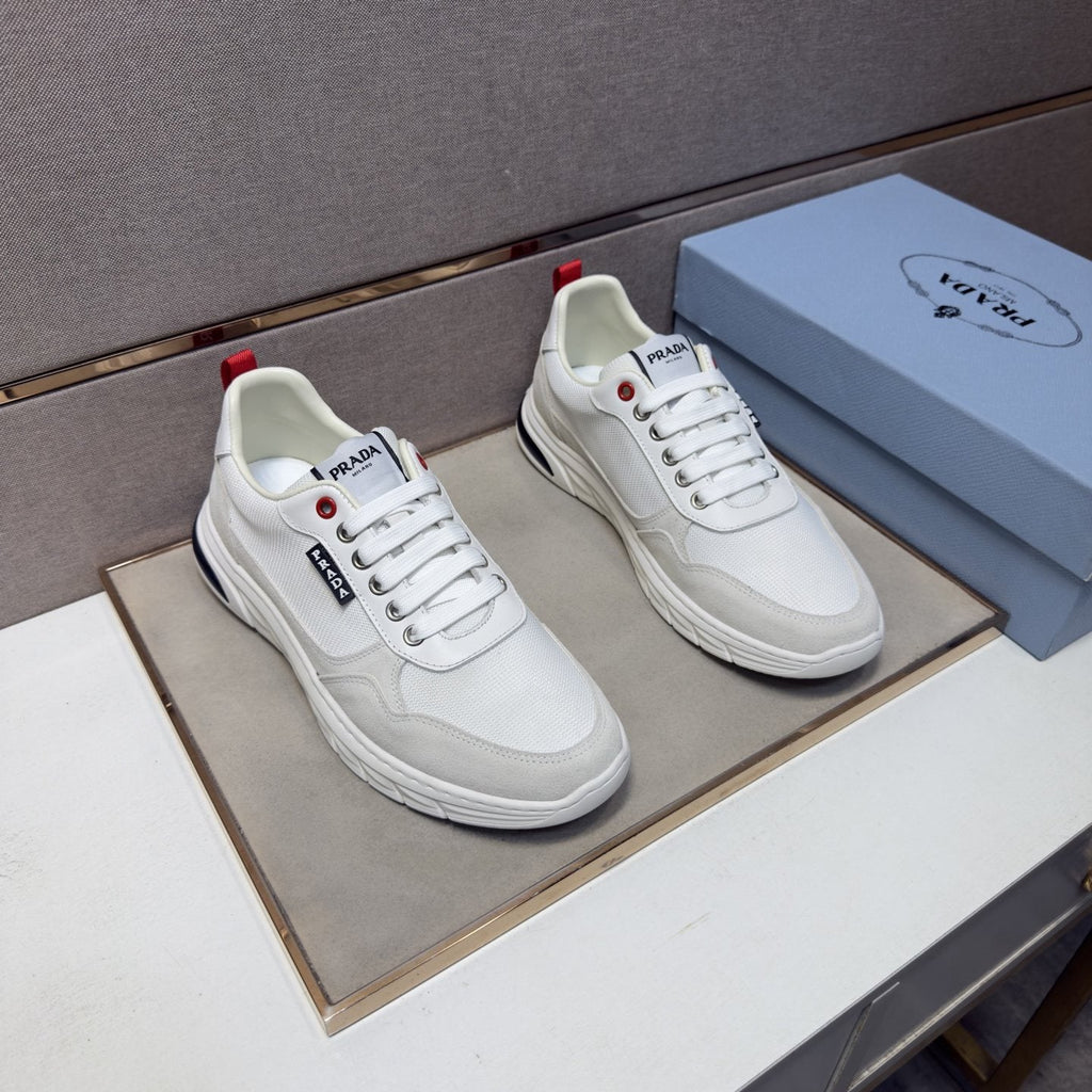 Prada Men's Paneled Low-Top Sneakers