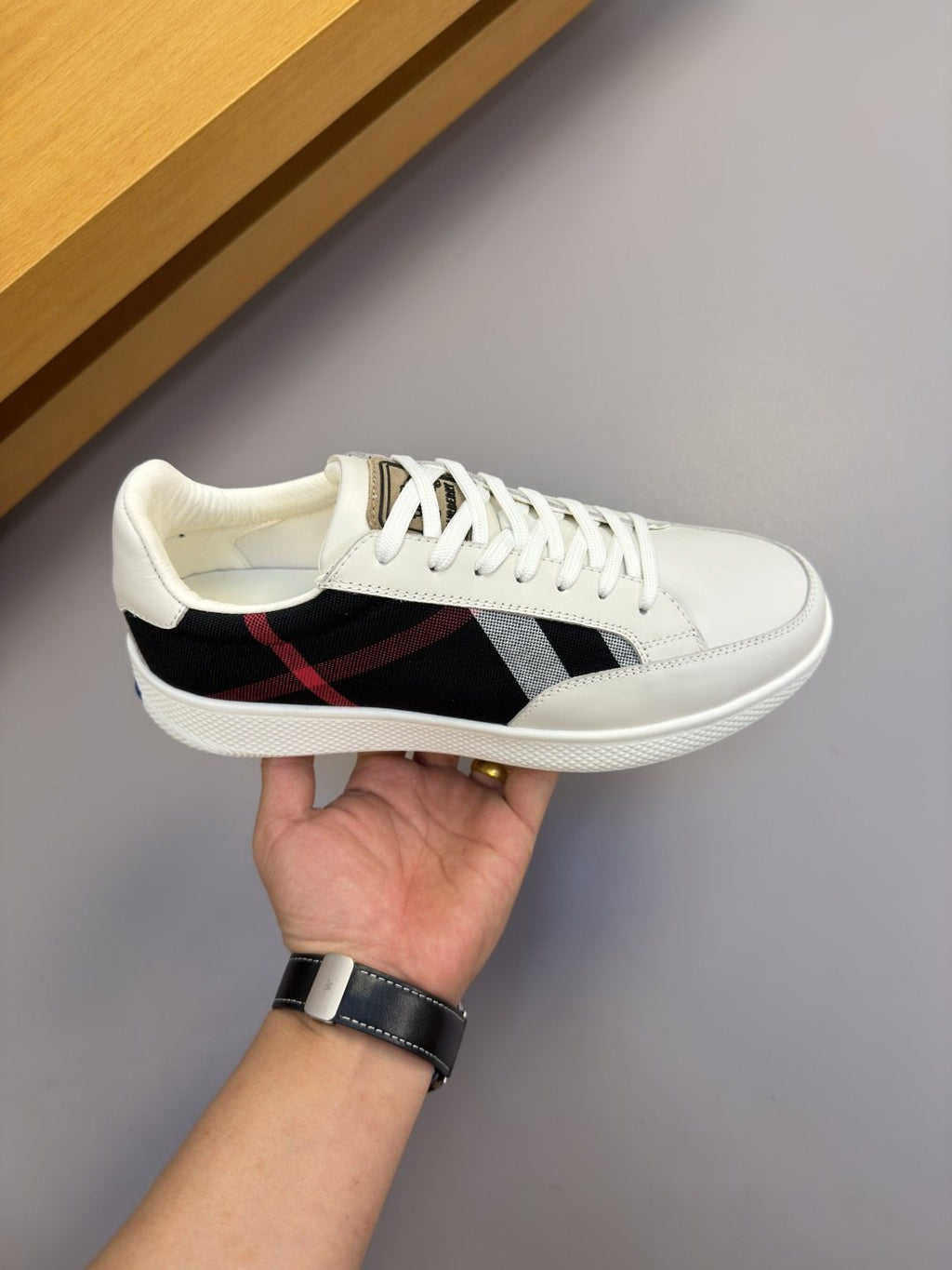 Burberry Paneled Low-Top Sneakers